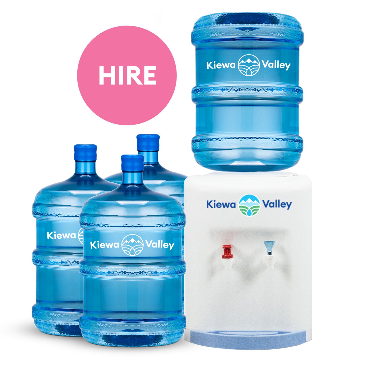 Benchtop Water Cooler (+ 4 free 15L bottles) - Annual Hire