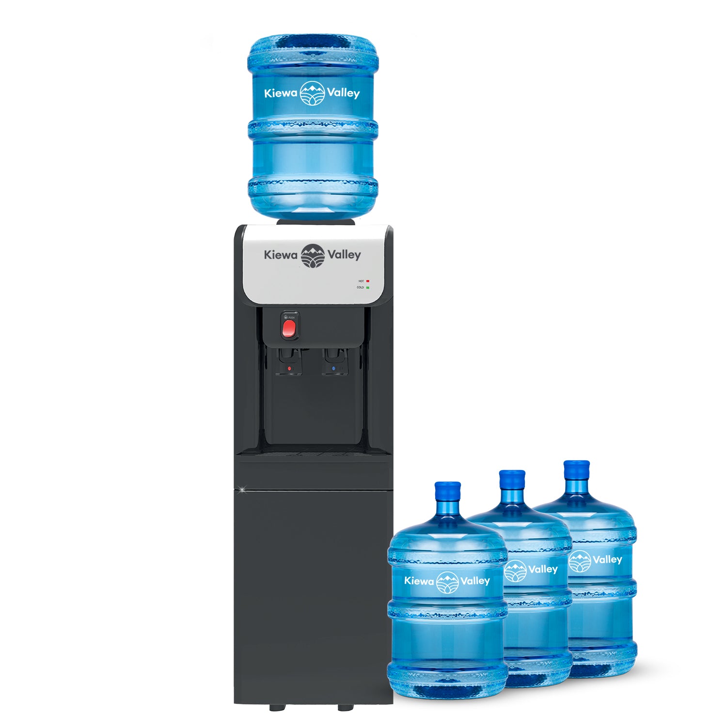 Contemporary Water Cooler (+ 4 free 15L bottles) - Annual Hire